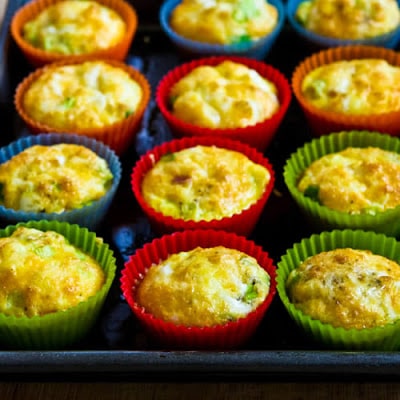 Low-Carb Egg Muffins for a Grab-and-Go Breakfast found on KalynsKitchen.com Low-Carb Egg Muffins for a Grab-and-Go Breakfast found on KalynsKitchen.com
